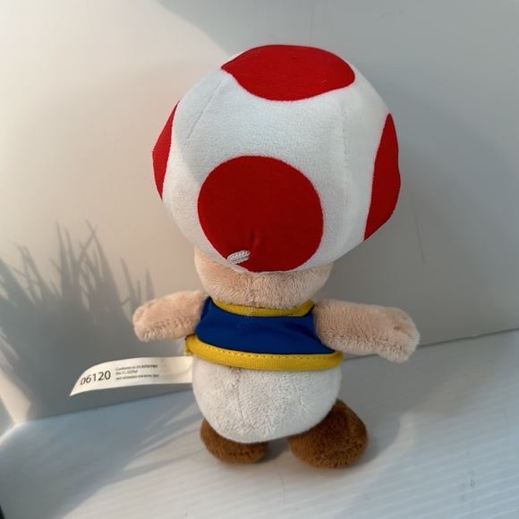 Nintendo Super Mario Plush Toad Stuffed Toy Gift Super Mario Bros 8 Inch Height - Picture 2 of 6